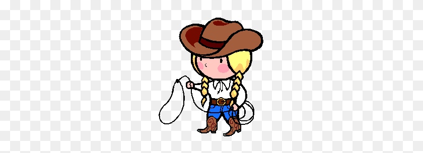 211x244 Cartoon Cowgirl Clipart - Hoedown Clipart