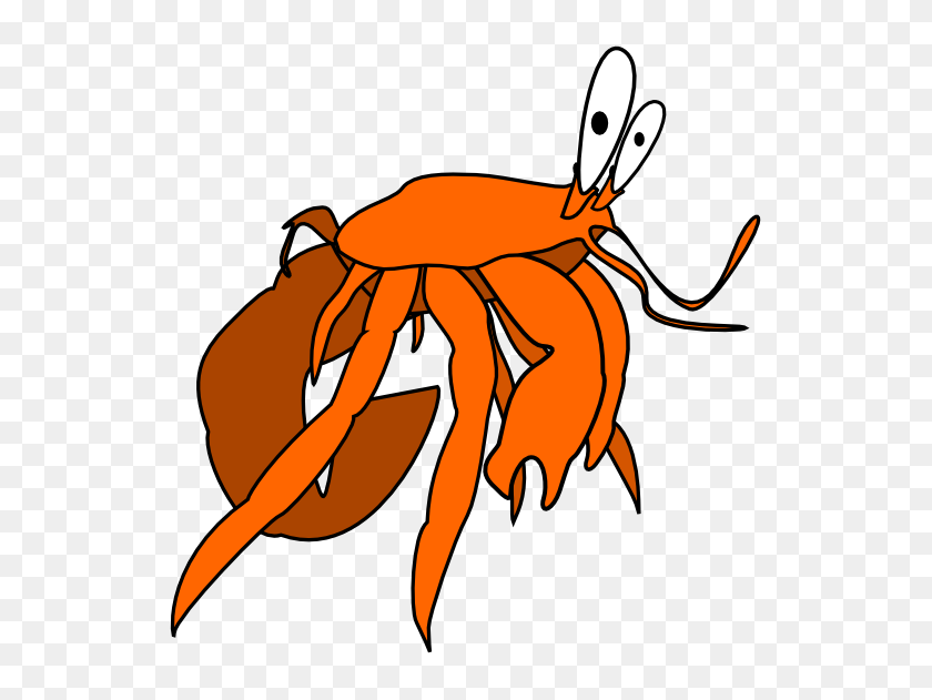 555x571 Cartoon Crab - Crab Clipart Black And White