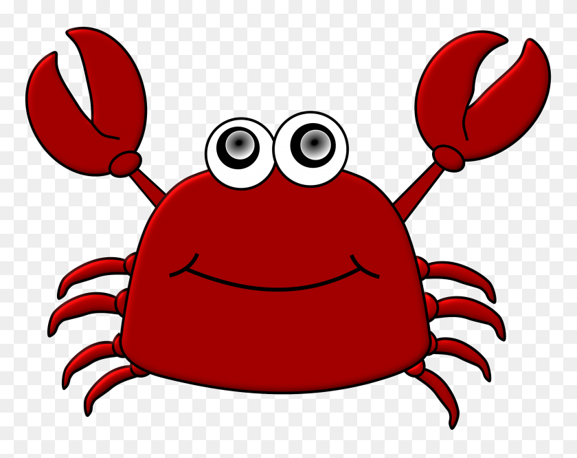 2400x1867 Cartoon Crab Icons Png - Crab PNG