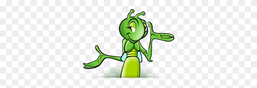 300x228 Cartoon Cricket Clip Art - Grasshopper Clipart