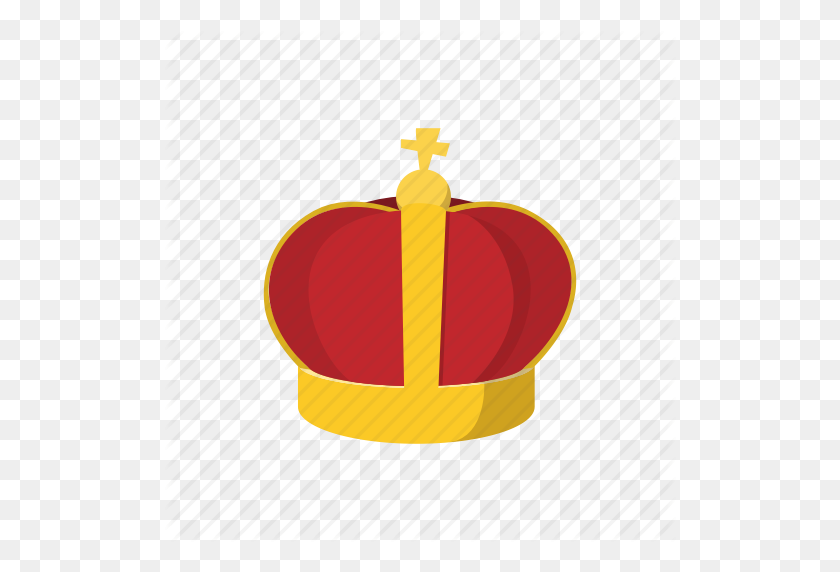512x512 Cartoon, Crown, Golden, King, Prince, Queen, Royal Icon - Queen Crown PNG
