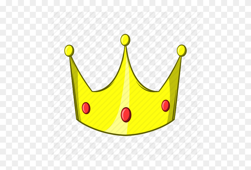 512x512 Cartoon, Crown, Illustration, King, Object, Queen, Sign Icon - Cartoon Crown PNG