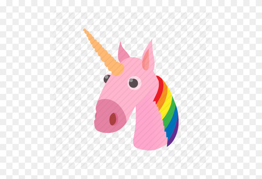512x512 Cartoon, Cute, Horse, Lgbt, Love, Rainbow, Unicorn Icon - Rainbow Unicorn Clipart