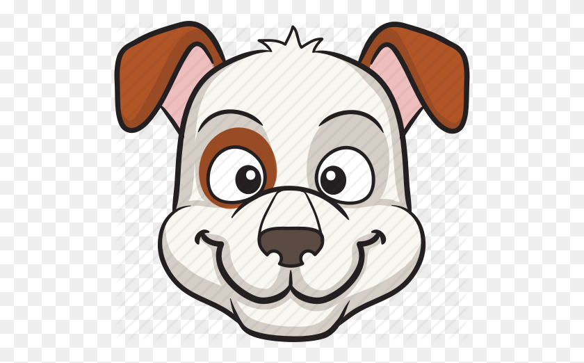 512x462 Caricatura, Perro, Emoji, Emoticon, Cara, Smiley Icono - Perro Emoji Png