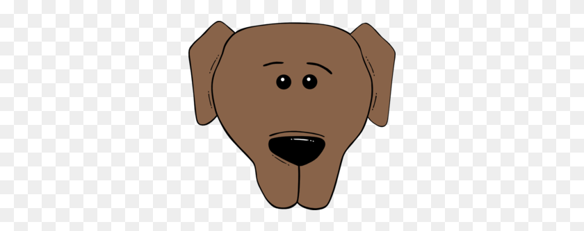 298x273 Cartoon Dog Head Clip Art - Dog Head Clipart