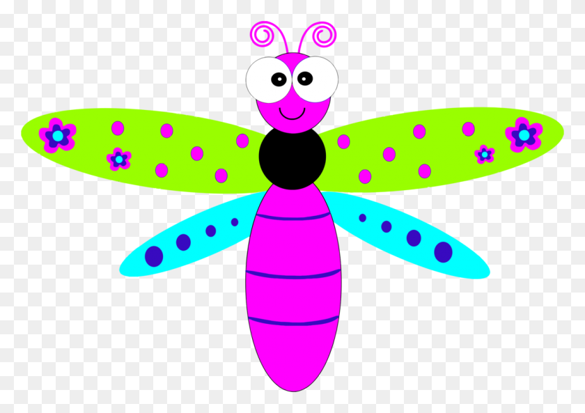 1097x750 Cartoon Dragonfly Drawing - Friendly Clipart