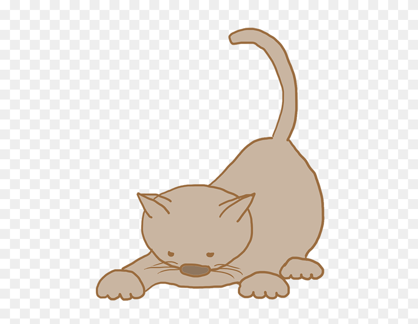 496x591 Cartoon Drawings Of Animals - Cat PNG