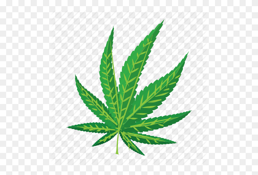512x512 Cartoon, Drug, Leaf, Marijuana, Medicine, Narcotic, Plant Icon - Marijuana Plant PNG