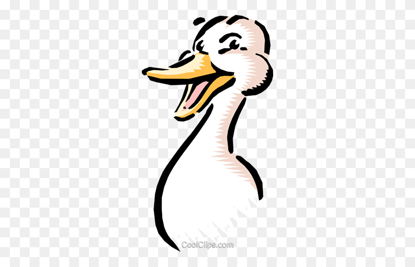 266x480 Cartoon Duck Royalty Free Vector Clip Art Illustration - Duck Clipart