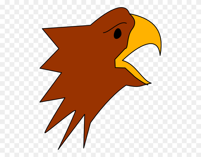 510x598 Cartoon Eagle Head Png, Clip Art For Web - Bald Head Clipart