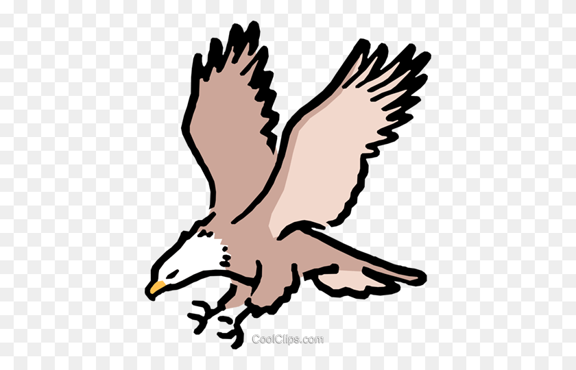 418x480 Cartoon Eagles Royalty Free Vector Clip Art Illustration - Free Hawk Clipart