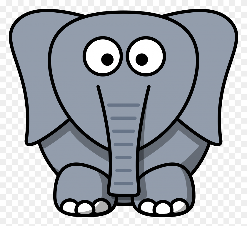 3333x3029 Cartoon Elephant Clip Art - Elefante Clipart