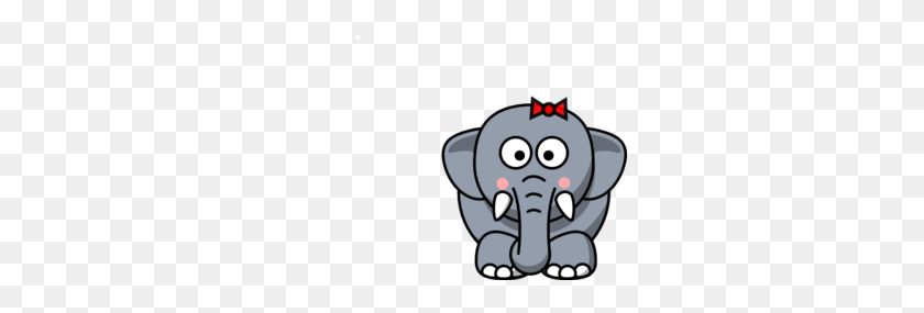300x225 Elefante De Dibujos Animados Clipart Clipartcow - Elefante Indio Clipart