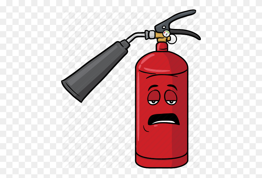 448x512 Cartoon, Emoji, Extinguisher, Face, Fire Icon Icon Search Engine - Emoji Fire PNG