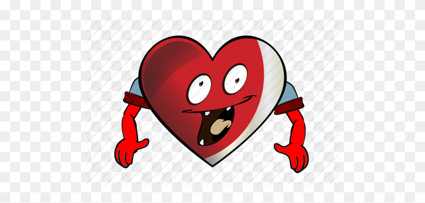 512x341 Cartoon, Emoji, Face, Heart, Smiley Icon - Cartoon Heart PNG
