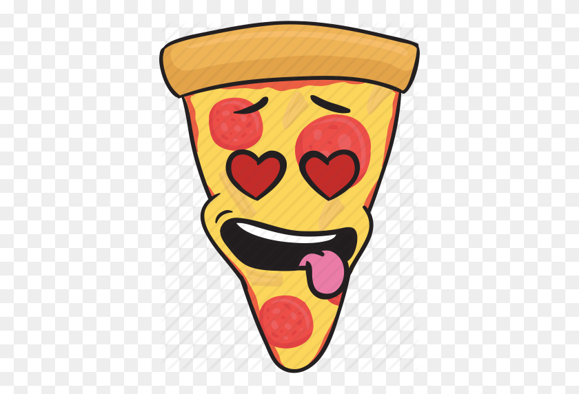 378x512 Мультфильм, Emoji, Пицца, Ломтик, Значок Смайлика - Pizza Emoji Png
