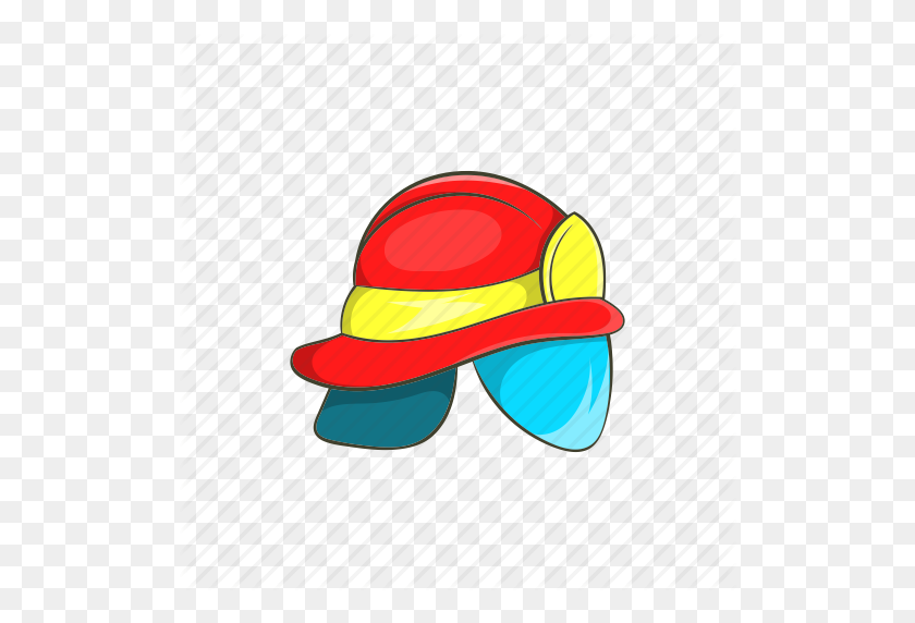 512x512 Cartoon, Equipment, Fire, Firefighter, Fireman, Helmet, Sign Icon - Firefighter Helmet Clipart
