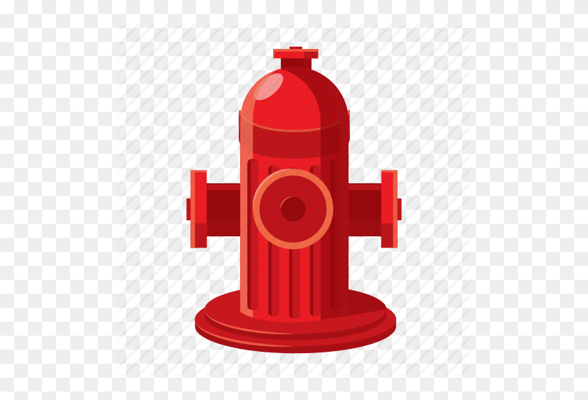 512x512 Cartoon, Equipment, Fire, Hose, Hydrant, Pipe, Safety Icon - Fire Hydrant PNG