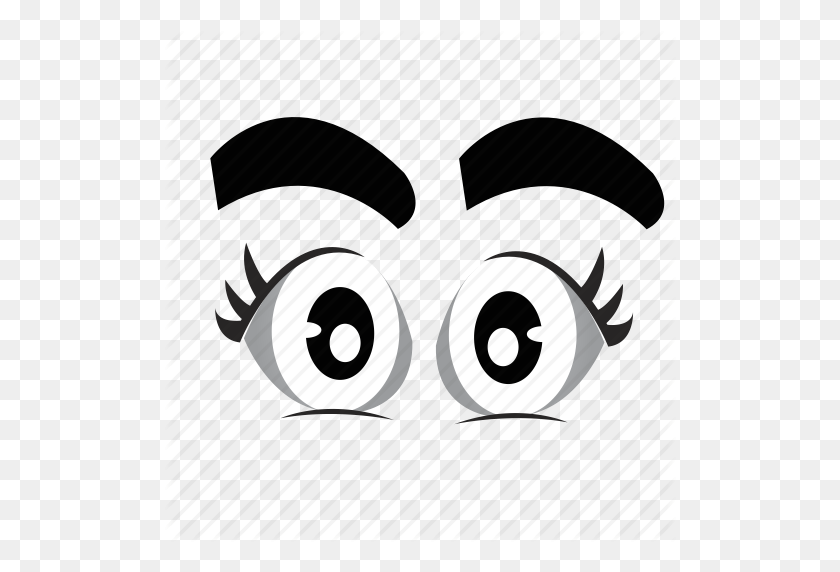 512x512 Cartoon, Eyeball, Eyes, Looking, Watching Icon - Cartoon Eye PNG