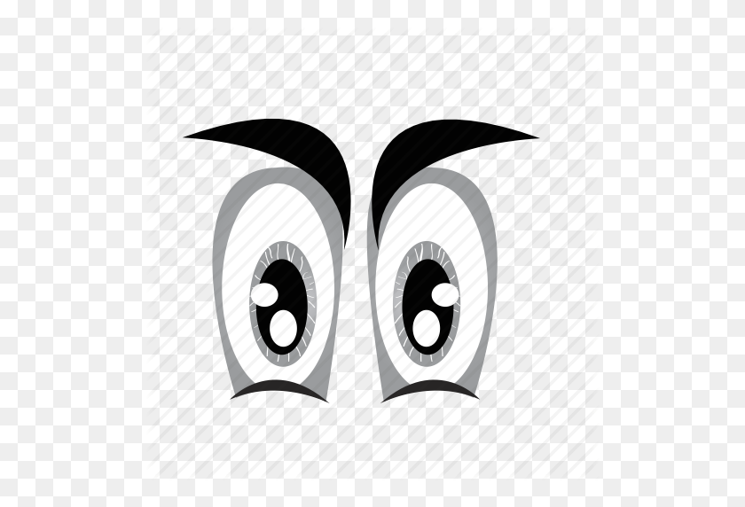 512x512 Мультфильм, Глазное Яблоко, Глаза, Глядя, Значок Наблюдения - Глаза Глядя Вверх Клипарт