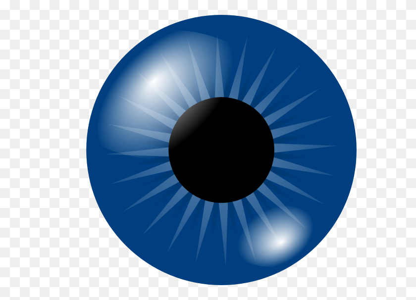 600x546 Ojos De Dibujos Animados Imágenes Prediseñadas De Ojo Azul Oscuro - Imágenes Prediseñadas De Tercer Ojo