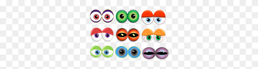 260x167 Cartoon Eyes Template Clipart - Character Traits Clipart