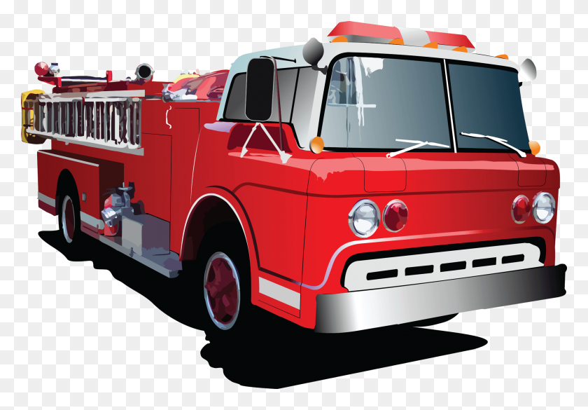 2000x1348 Cartoon Firetrucks Cliparts - Firefighter Truck Clipart