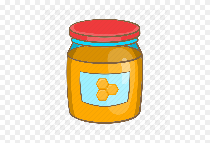 512x512 Cartoon, Food, Glass, Honey, Jar, Sign, Sweet Icon - Honey Jar Clipart