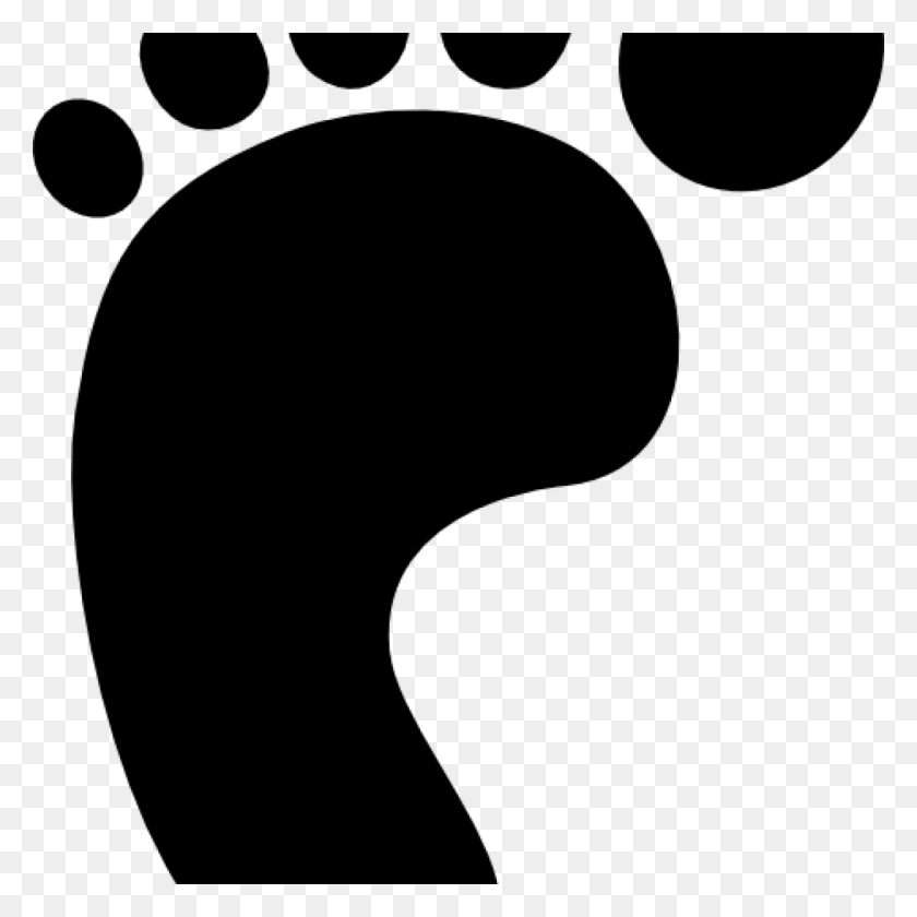 1024x1024 Мультяшная Нога С Левой Печатью Картинки В Онлайн-Школе Clker Vector - Черно-Белый Фейерверк Клипарт