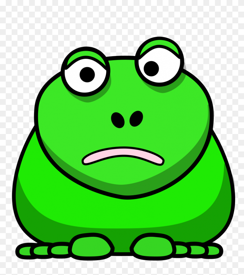 794x900 Cartoon Frog Clip Art Image - Amphibians Clipart