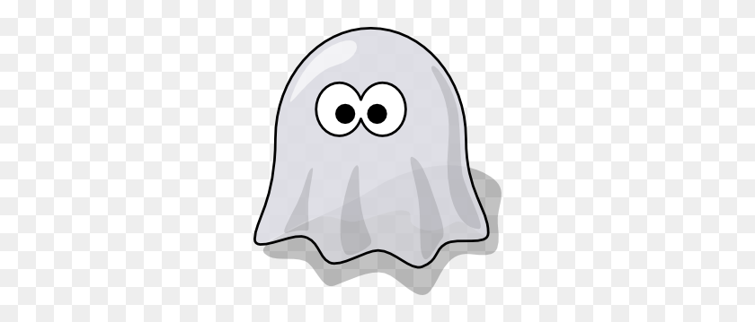 276x299 Cartoon Ghost Clip Art - Scared Clipart Black And White