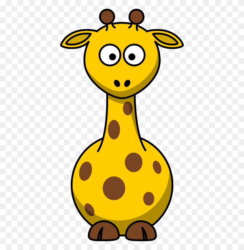 426x800 Cartoon Giraffe - Cross Eyed Clipart