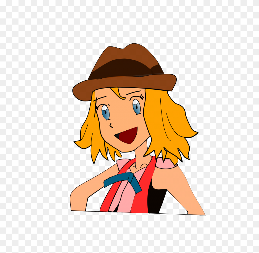 2400x2349 Chica De Dibujos Animados Con Sombrero De Vaquero Vector Clipart Image - It's A Girl Clipart