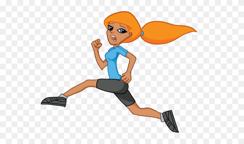 900x506 Cartoon Girl Running Clipart - Person Running Clipart