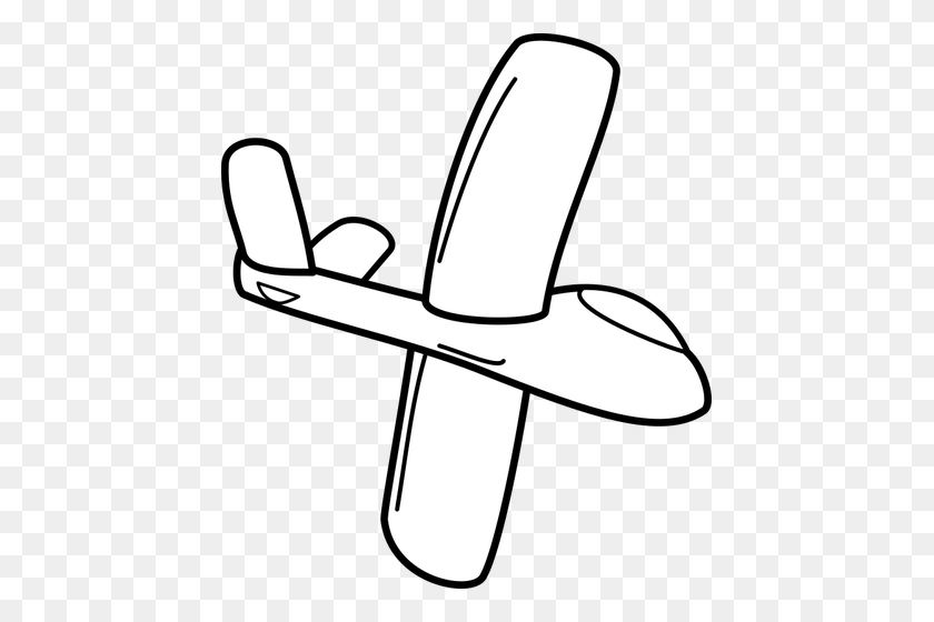 441x500 Cartoon Glider Bottom Side - Glider Clipart