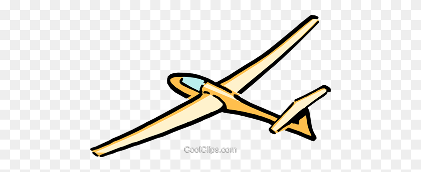 480x285 Cartoon Glider Royalty Free Vector Clip Art Illustration - Glider Clipart
