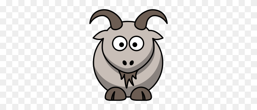 256x300 Cartoon Goat Png Clip Arts For Web - Goat Head PNG