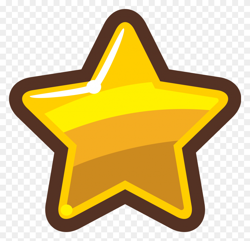 2399x2304 Cartoon Gold Star Icons Png - Gold Star PNG