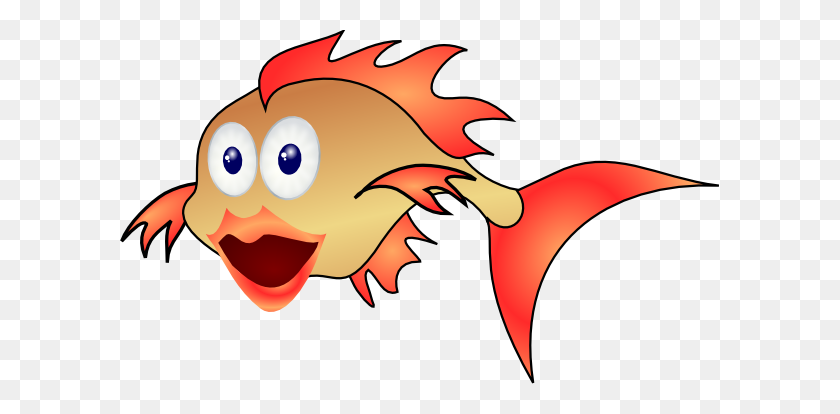 600x354 Мультфильм Золотая Рыбка Картинки - Золотая Рыбка Клипарт