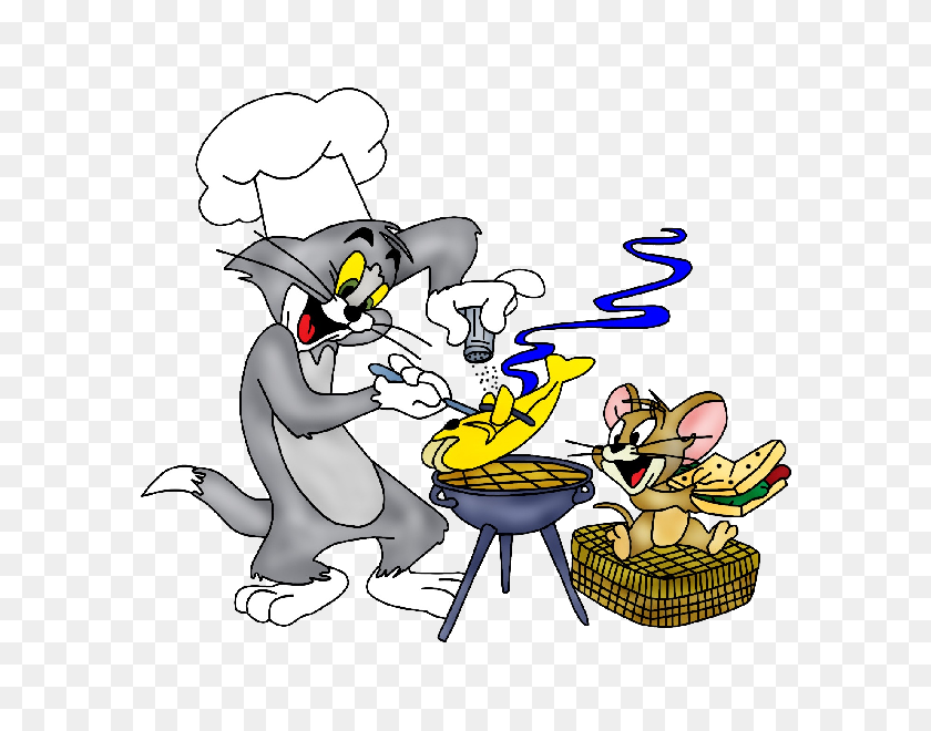 600x600 Imágenes Prediseñadas De Tom Y Jerry De La Cuadrícula De Dibujos Animados - Imágenes Prediseñadas De Tom