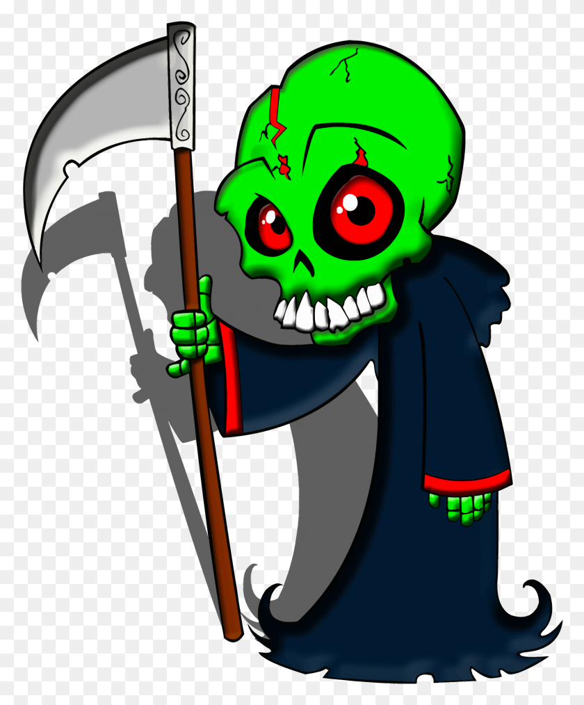 1844x2256 Cartoon Grim Reaper Icons Png - Reaper PNG