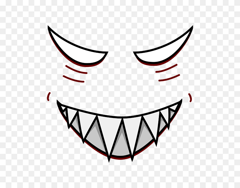 600x600 Cartoon Grinning Face With Evil Eyes Throw Pillow For Sale - Evil Eyes PNG