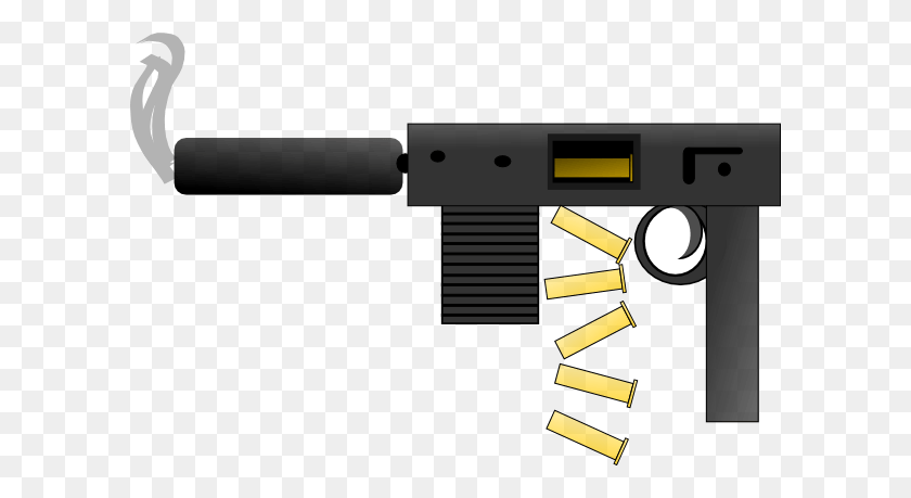 600x399 Cliparts De Pistola De Dibujos Animados - Clipart De Rifle De Asalto