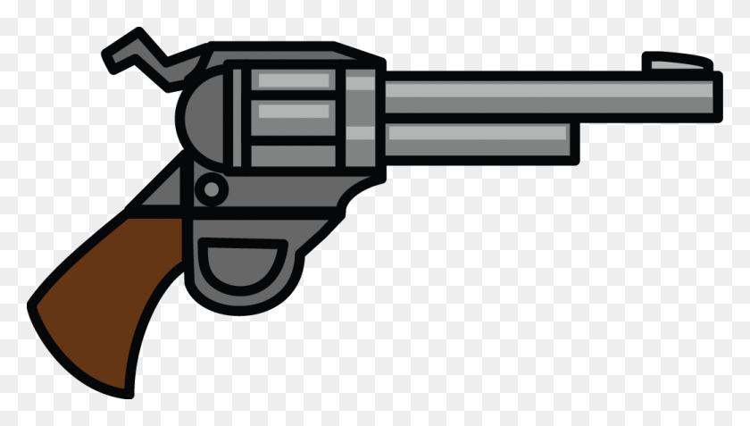 1037x555 Cartoon Gun Png Transparent Cartoon Gun Images - Revolver PNG