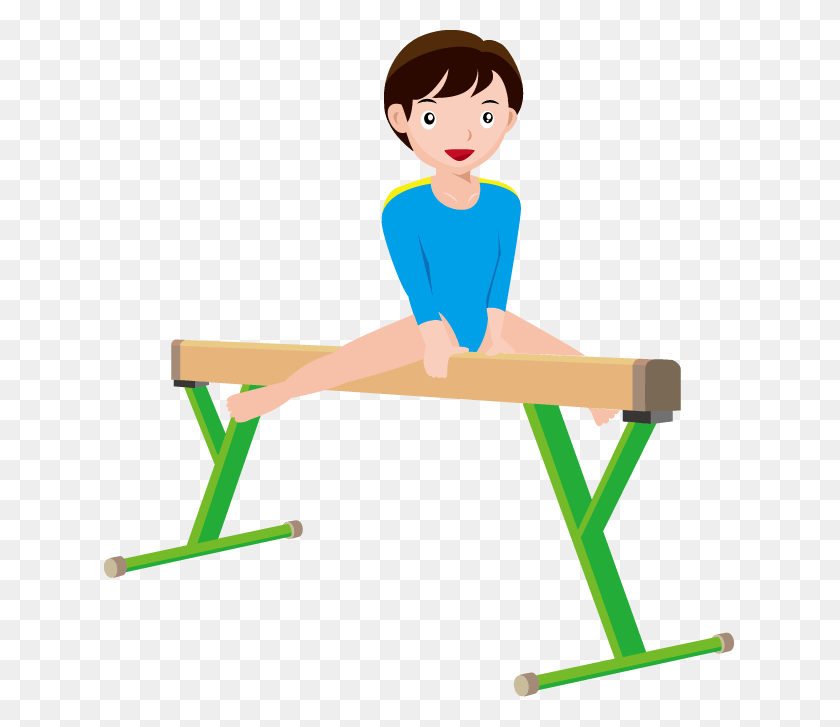 631x667 Cartoon Gymnastics Cliparts - Kids Fitness Clipart