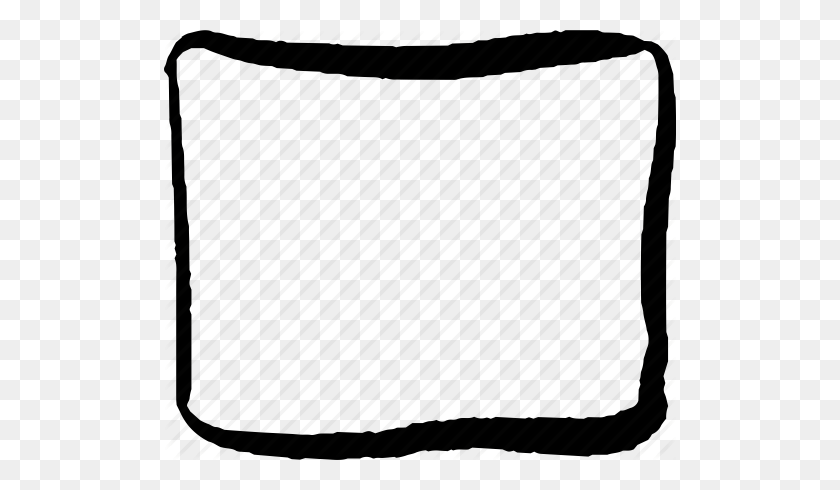 512x430 Cartoon, Hand Drawn, Holding Device, Landscape, Rectangle, Sketch - Rectangle PNG