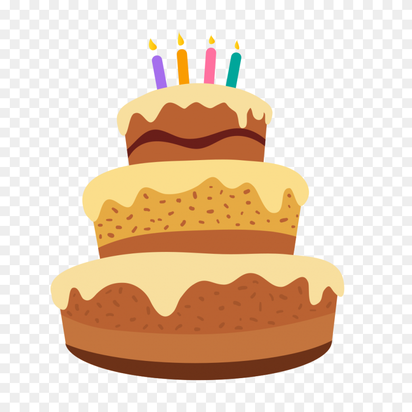 1000x1000 Pastel De Feliz Cumpleaños De Dibujos Animados - Clipart De Cumpleaños De Mayo