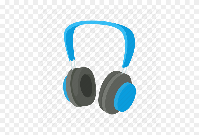 512x512 Cartoon, Headphone, Modern, Music, Sound, Stereo, Volume Icon - Cartoon Headphones PNG
