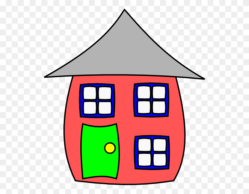 546x597 Cartoon House Clip Art - Mortgage Clipart