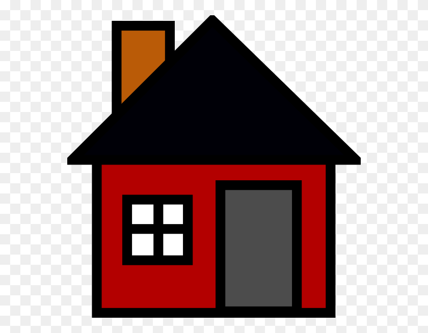 576x594 Cartoon Houses Clipart - Church House Clipart
